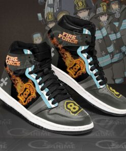 Fire Force Company 8 Sneakers Custom Anime Shoes - 2 - GearAnime