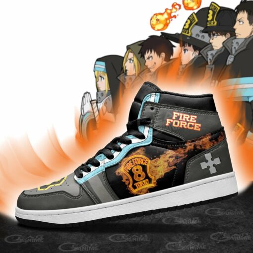 Fire Force Company 8 Sneakers Custom Anime Shoes - 3 - GearAnime