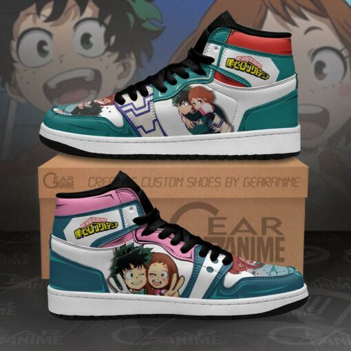 Izuku and Uraraka Sneakers My Hero Academia Anime Shoes - 1 - GearAnime