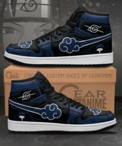 Akatsuki Sneakers Blue Custom Naruto Anime Shoes - 1 - GearAnime