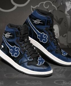 Akatsuki Sneakers Blue Custom Naruto Anime Shoes - 2 - GearAnime