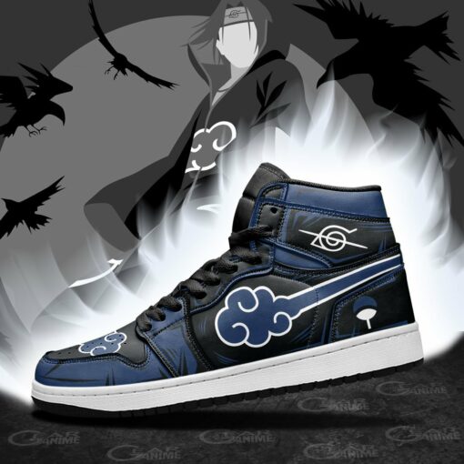 Akatsuki Sneakers Blue Custom Naruto Anime Shoes - 4 - GearAnime