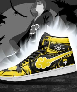 Akatsuki Sneakers Yellow Custom Naruto Anime Shoes - 3 - GearAnime