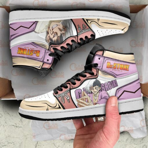 Gen Asagiri Sneakers Dr. Stone Custom Anime Shoes - 4 - GearAnime