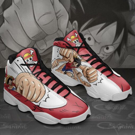 Luffy Gomu Gomu Sneakers One Piece Anime Shoes - 2 - GearAnime