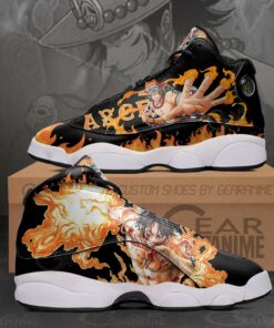 Portgas D Ace Sneakers One Piece Custom Anime Shoes - 1 - GearAnime