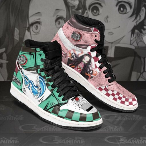 Tanjiro & Nezuko Sneakers Demon Slayer Anime Shoes - 2 - GearAnime