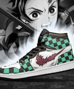 Tanjiro Kamado Sneakers Demon Slayer Custom Anime Shoes - 3 - GearAnime