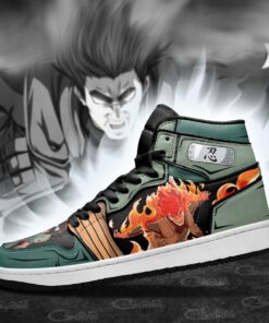 Might Guy Sneakers Power Naruto Custom Anime Shoes - 4 - GearAnime