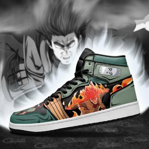 Might Guy Sneakers Power Naruto Custom Anime Shoes - 4 - GearAnime