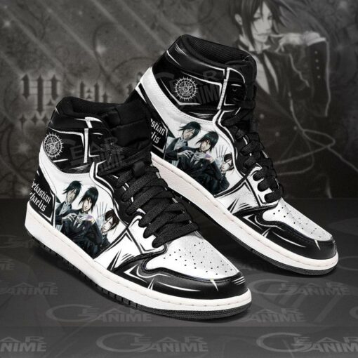 Sebastian Michaelis Sneakers Black Butler Anime Shoes - 2 - GearAnime