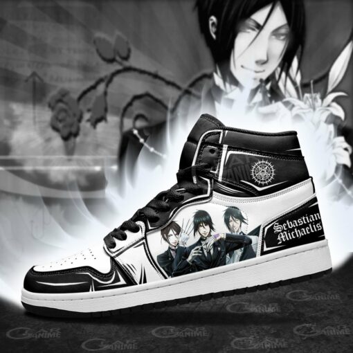 Sebastian Michaelis Sneakers Black Butler Anime Shoes - 3 - GearAnime