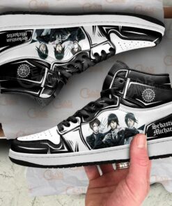 Sebastian Michaelis Sneakers Black Butler Anime Shoes - 4 - GearAnime
