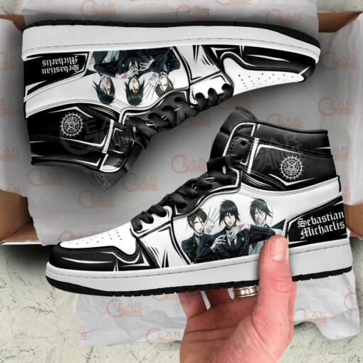 Sebastian Michaelis Sneakers Black Butler Anime Shoes - 4 - GearAnime