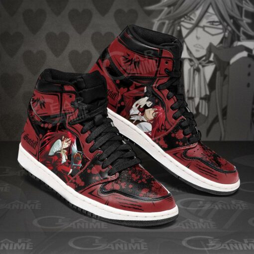 Grell Sutcliff Sneakers Black Butler Anime Shoes - 2 - GearAnime