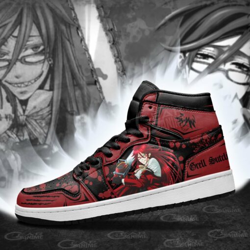 Grell Sutcliff Sneakers Black Butler Anime Shoes - 3 - GearAnime