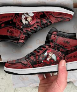 Grell Sutcliff Sneakers Black Butler Anime Shoes - 4 - GearAnime