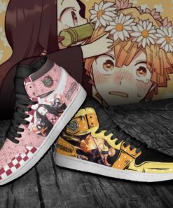 Zenitsu & Nezuko Sneakers Demon Slayer Anime Shoes - 3 - GearAnime