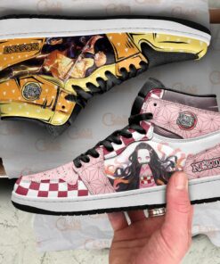 Zenitsu & Nezuko Sneakers Demon Slayer Anime Shoes - 4 - GearAnime