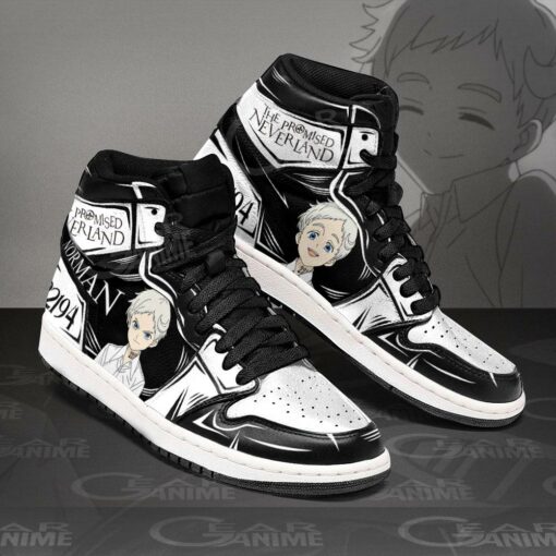 Norman The Promised Neverland Sneakers Custom Anime Shoes - 2 - GearAnime