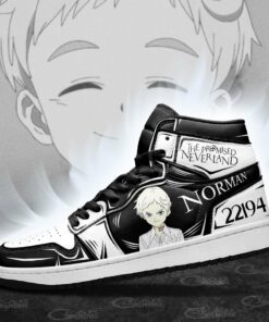Norman The Promised Neverland Sneakers Custom Anime Shoes - 3 - GearAnime