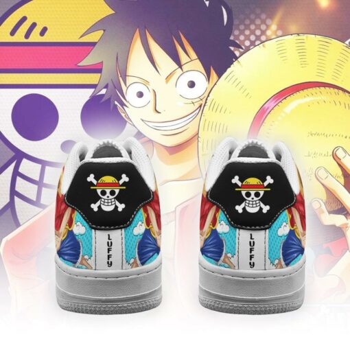 Monkey D Luffy Sneakers Custom One Piece Anime Shoes Fan PT04 - 3 - GearAnime