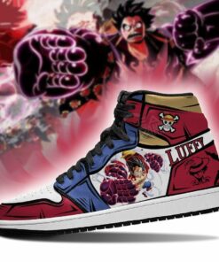 Monkey D Luffy Sneakers Gear 4 One Piece Anime Shoes - 3 - GearAnime