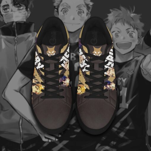 Haikyu MSBY Skate Shoes Black Haikyu!! Custom Anime Shoes - 4 - GearAnime