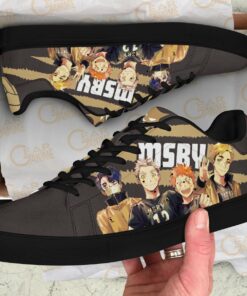 Haikyu MSBY Skate Shoes Black Haikyu!! Custom Anime Shoes - 3 - GearAnime