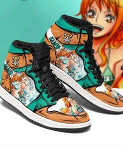 Nami Sneakers Straw Hat Priates One Piece Anime Shoes Fan Gift MN06 - 2 - GearAnime