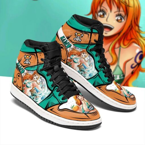 Nami Sneakers Straw Hat Priates One Piece Anime Shoes Fan Gift MN06 - 2 - GearAnime