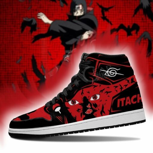 Naruto Itachi Shoes Eyes High Top Costume Anime Sneakers - 2 - GearAnime