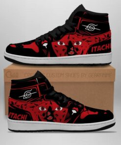 Naruto Itachi Shoes Eyes High Top Costume Anime Sneakers - 4 - GearAnime