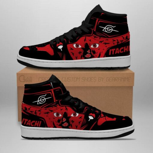 Naruto Itachi Shoes Eyes High Top Costume Anime Sneakers - 4 - GearAnime