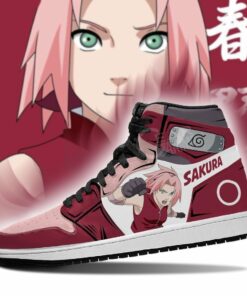 Naruto Sakura Haruno Shoes Symbol Costume Anime Sneakers - 3 - GearAnime