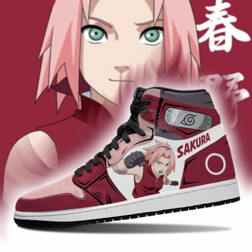 Naruto Sakura Haruno Shoes Symbol Costume Anime Sneakers - 3 - GearAnime