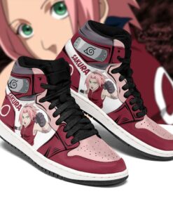 Naruto Sakura Haruno Shoes Symbol Costume Anime Sneakers - 1 - GearAnime