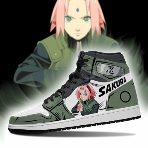 Naruto Sakura Haruno Shoes Uniform Costume Anime Sneakers - 3 - GearAnime