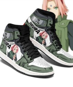 Naruto Sakura Haruno Shoes Uniform Costume Anime Sneakers - 1 - GearAnime