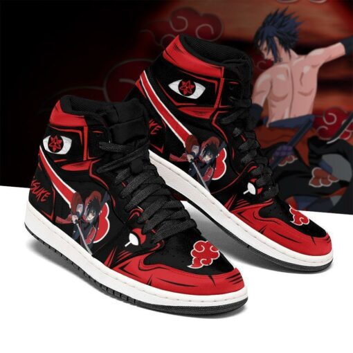 Naruto Sasuke Shoes Akatsuki Costume Anime Sneakers - 1 - GearAnime