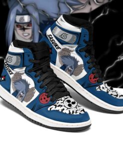 Naruto Sasuke Shoes Cursed Seal of Heaven Power Anime Sneakers - 1 - GearAnime