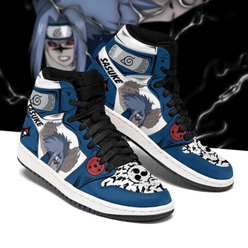 Naruto Sasuke Shoes Cursed Seal of Heaven Power Anime Sneakers - 1 - GearAnime