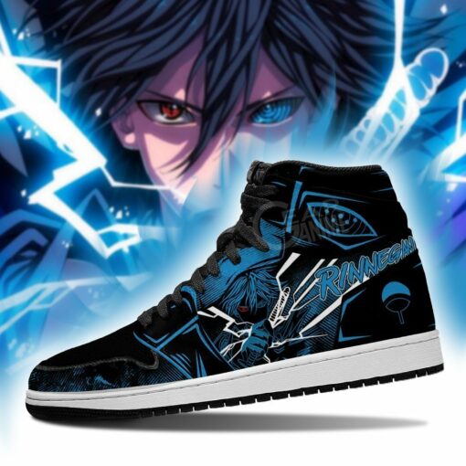 Naruto Sasuke Shoes Skill Rinegan Eyes Anime Sneakers - 3 - GearAnime