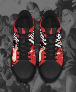 Haikyu Nekoma Skate Shoes Black Haikyu!! Custom Anime Shoes - 4 - GearAnime