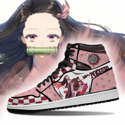 Nezuko Shoes Boots Skill Demon Slayer Anime Sneakers Fan Gift Idea - 3 - GearAnime