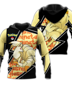 Ninetales Zip Hoodie Costume Pokemon Shirt Fan Gift Idea VA06 - 1 - GearAnime