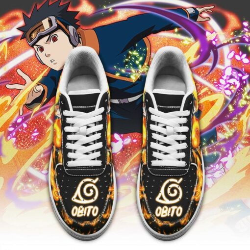 Obito Sneakers Custom Naruto Anime Shoes Leather - 2 - GearAnime