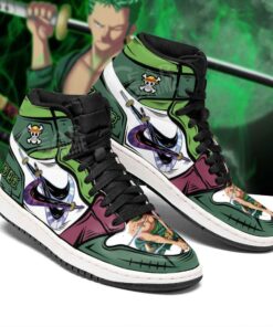 One Piece Zoro Sneakers Boots Three Swords Skill Anime Sneakers - 2 - GearAnime