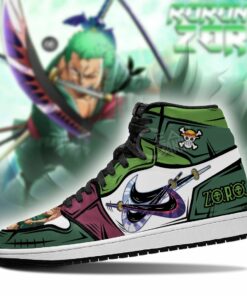 One Piece Zoro Sneakers Boots Three Swords Skill Anime Sneakers - 3 - GearAnime