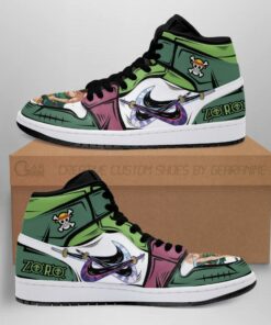 One Piece Zoro Sneakers Boots Three Swords Skill Anime Sneakers - 1 - GearAnime